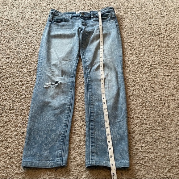 Abercrombie & Fitch 4 / 27 Low Rise Skinny Jeans w/ Floral Print - Picture 7 of 8